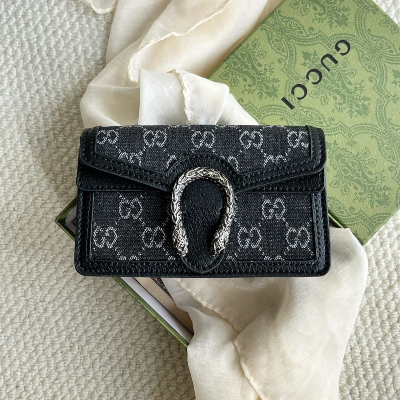Gucci Dionysus Super Mini Black 16Cm - Image 9