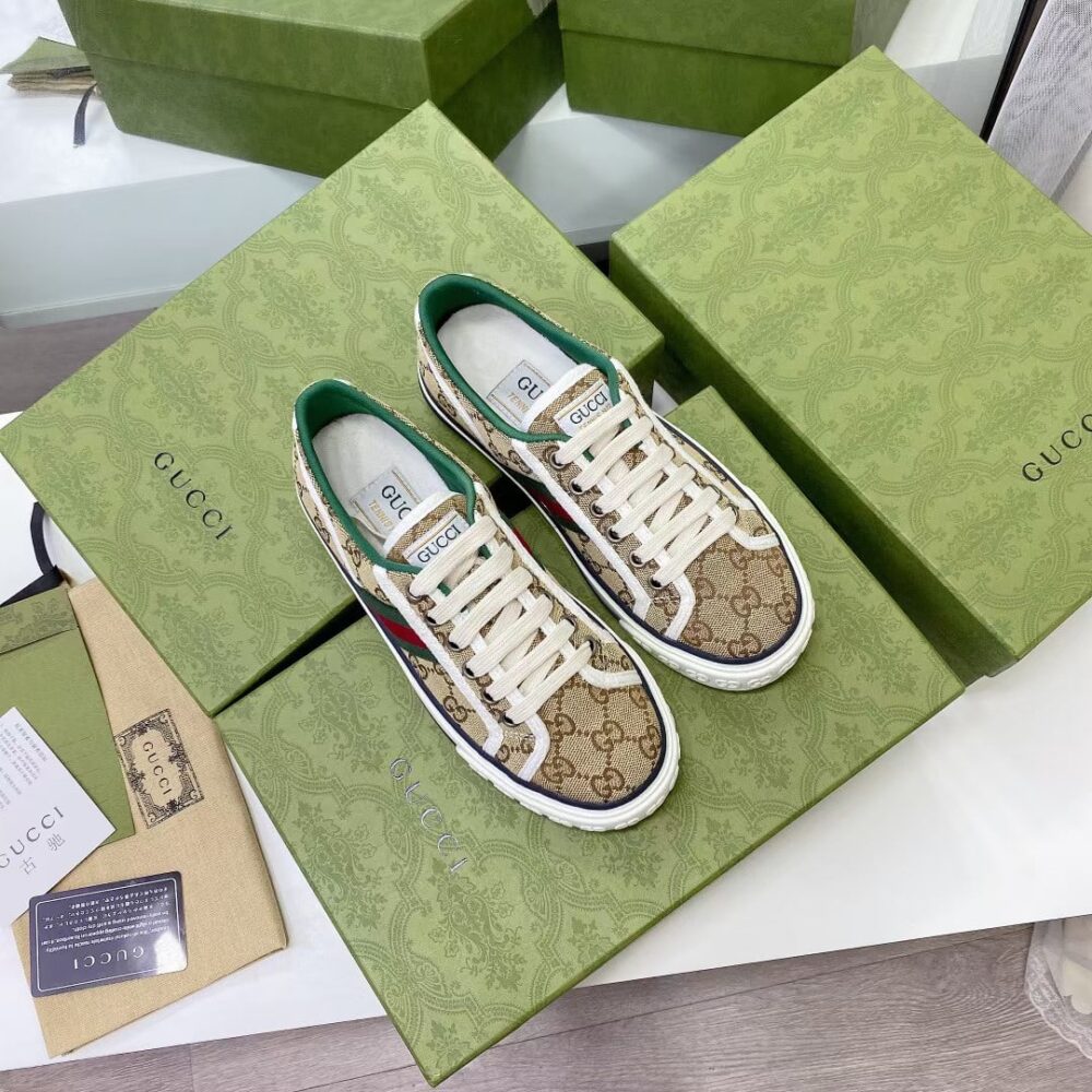 Alternative view of Gucci Tennis 1977 Sneaker Beige Abony 606111 HVK20 9766