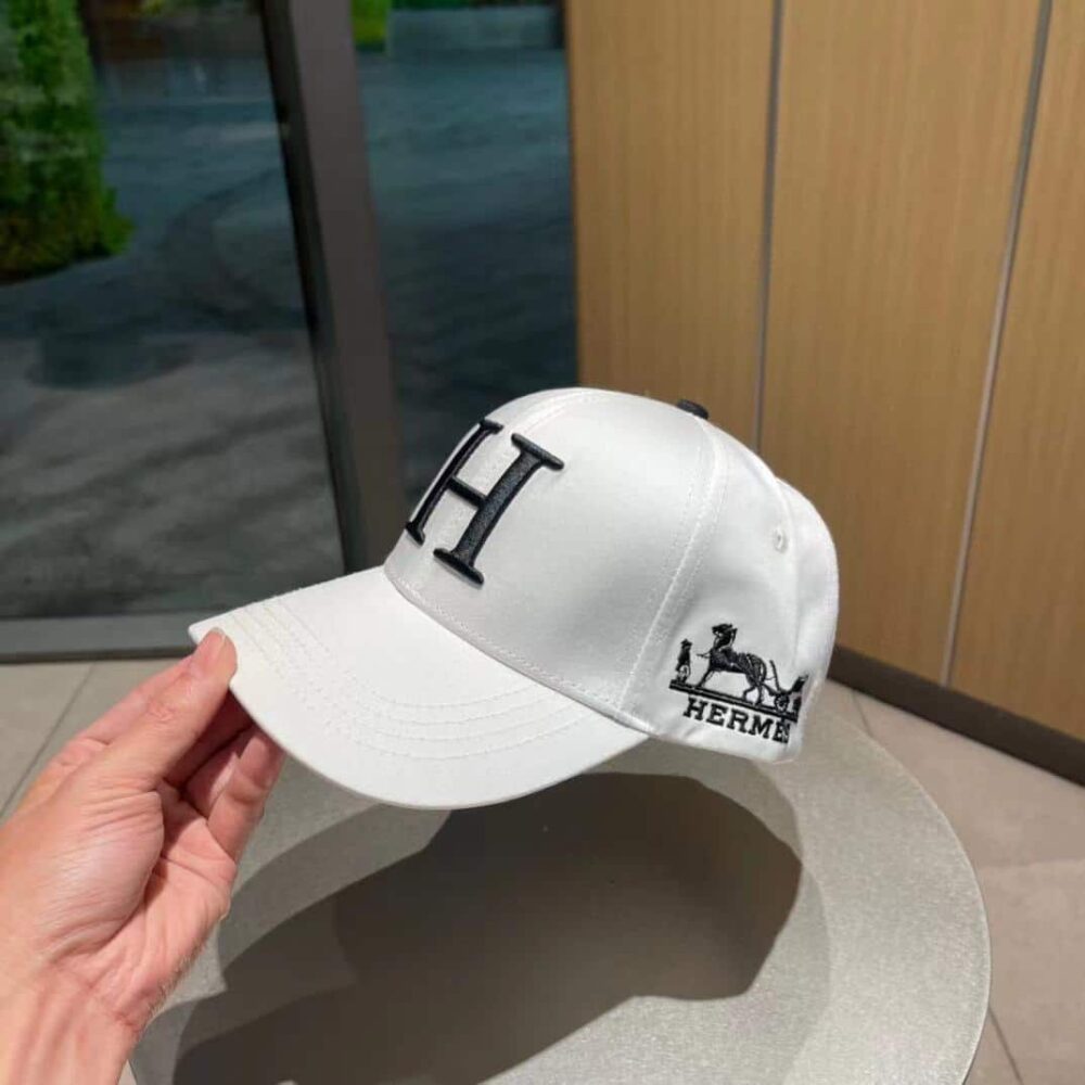 Alternative view of Hermes New Carriage Baseball Cap White