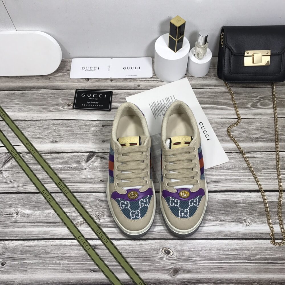 Alternative view of Gucci WMNS Screener Blue GG Lamé 577684 2C830 4690