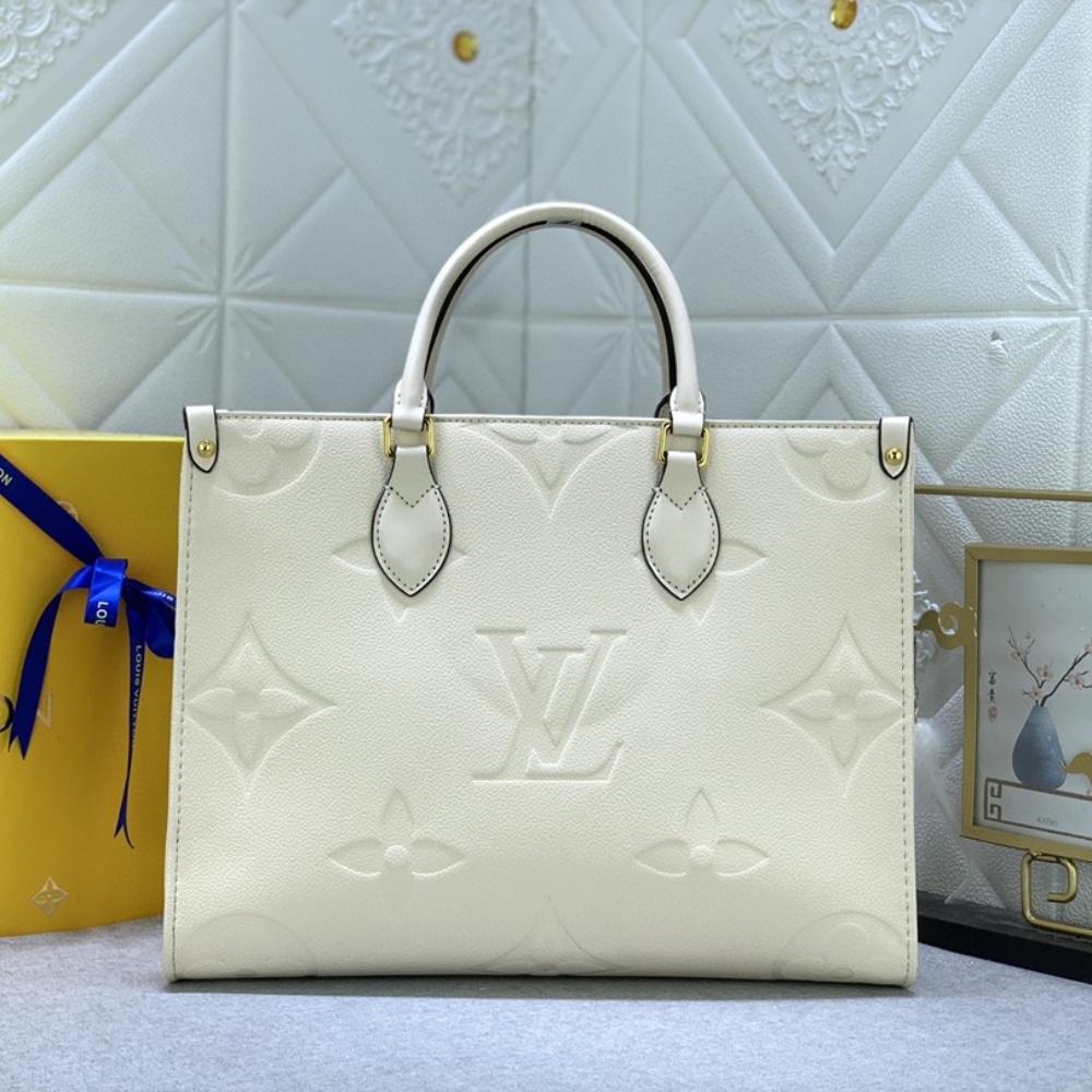 Alternative view of Louis Vuitton Onthego MM Monogram Empreinte Beige 35Cm