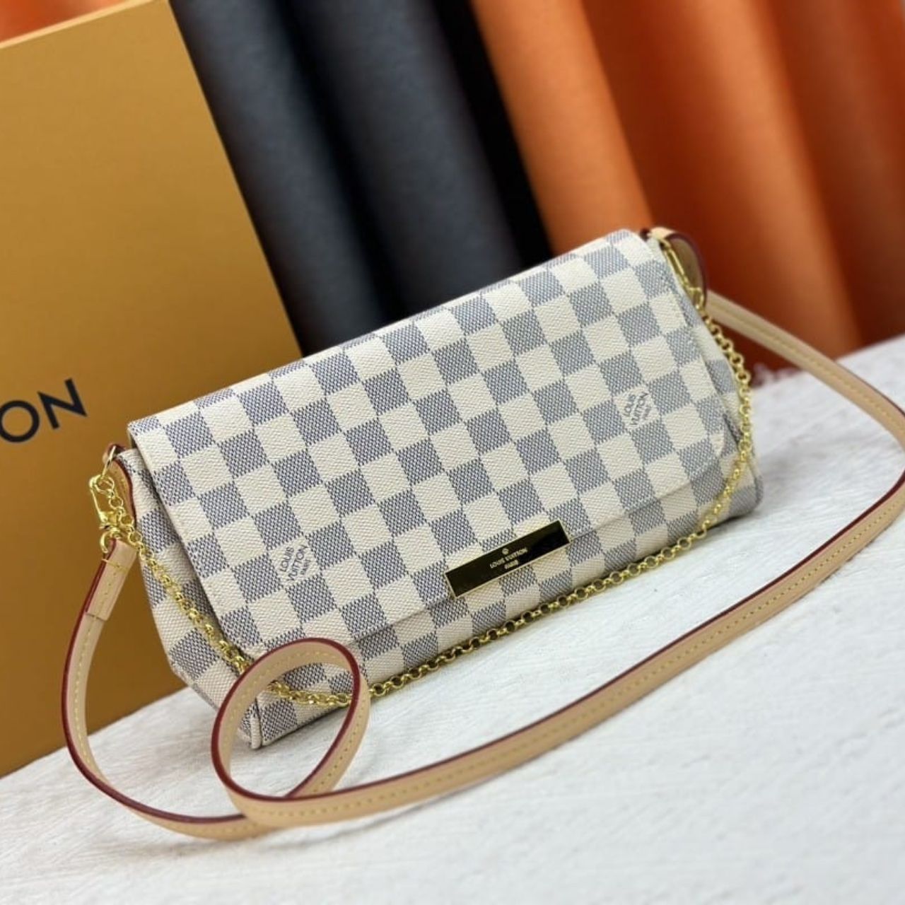 Louis Vuitton Favorite MM Damier Azur 26Cm - Image 11