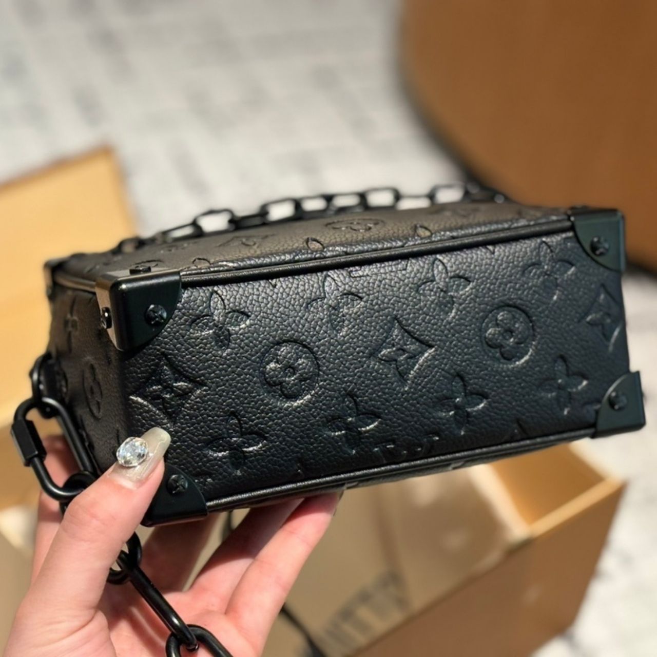 Louis Vuitton Mini Soft Trunk Monogram Black 18Cm M55702 - Image 4