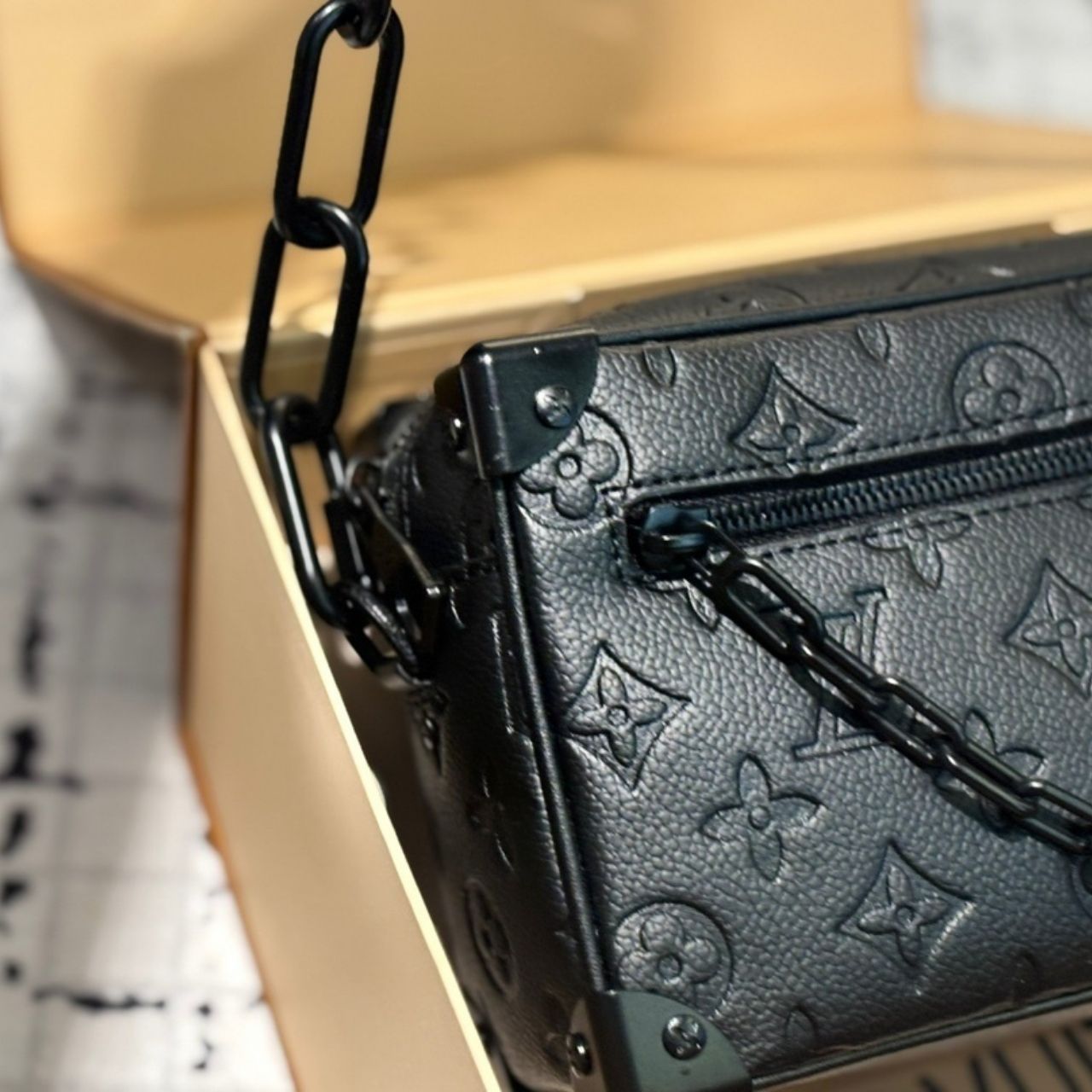 Louis Vuitton Mini Soft Trunk Monogram Black 18Cm M55702 - Image 9
