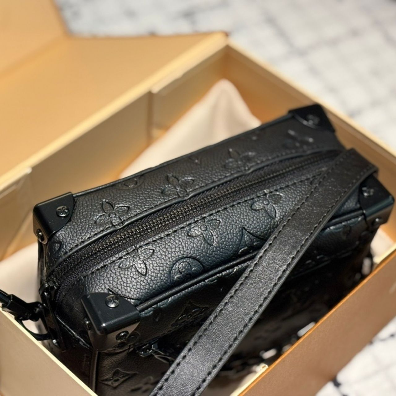 Louis Vuitton Mini Soft Trunk Monogram Black 18Cm M55702 - Image 7