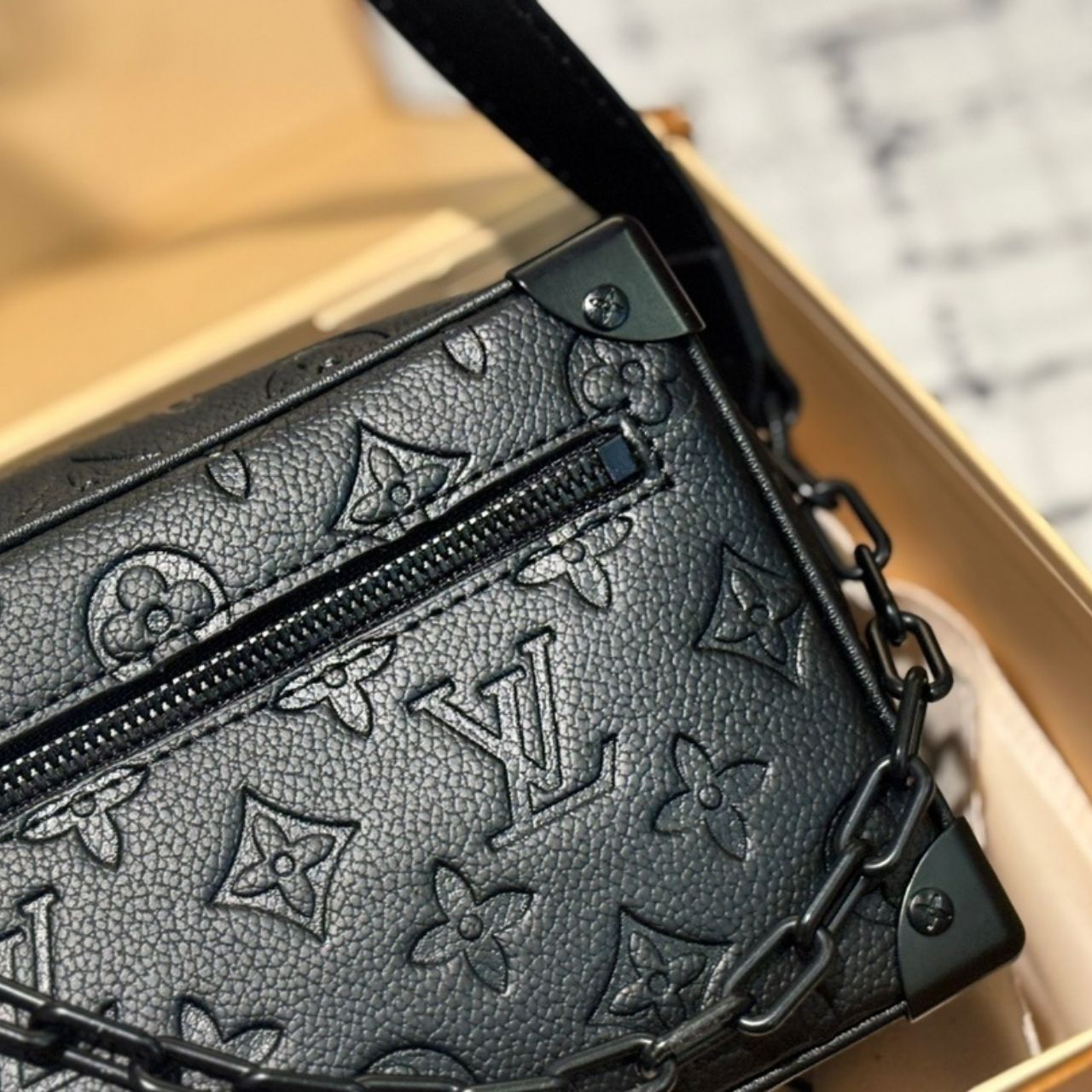 Louis Vuitton Mini Soft Trunk Monogram Black 18Cm M55702 - Image 10