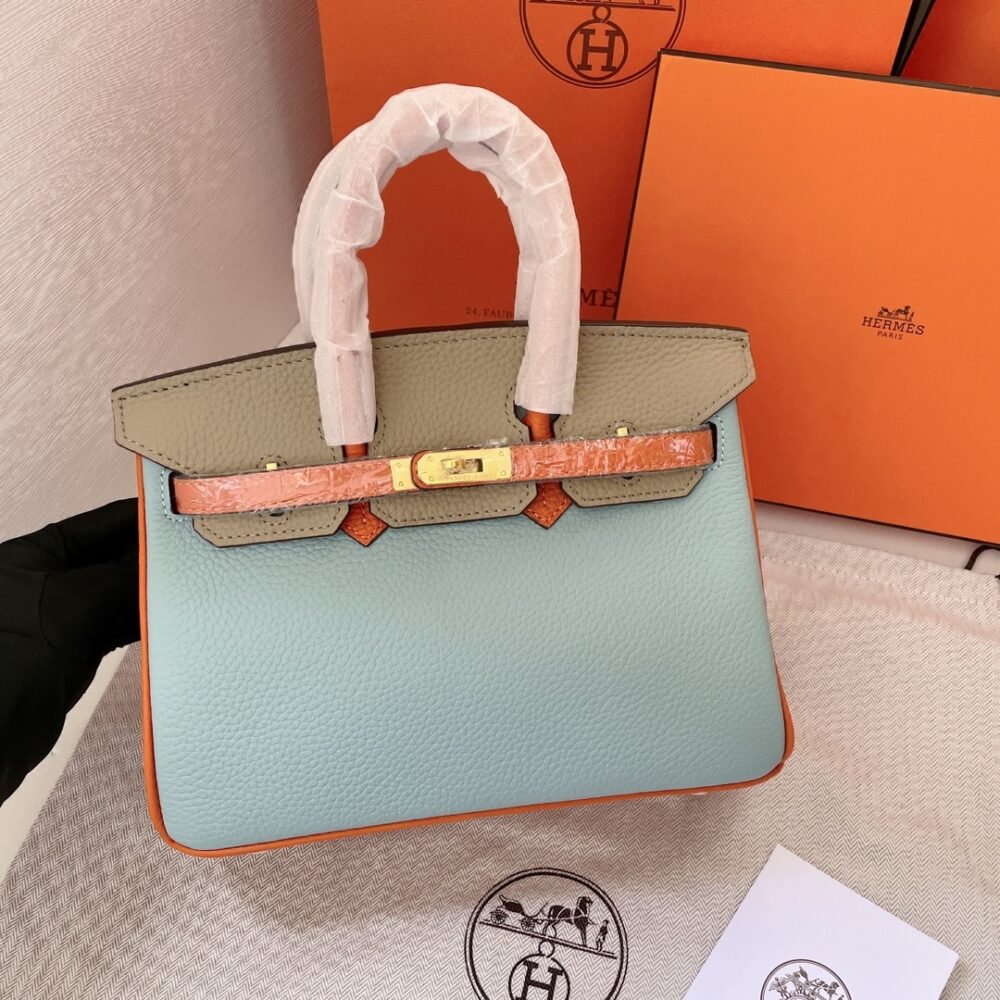 Alternative view of Hermes Birkin Mini Gold Hardware Epsom Multicolor 20Cm