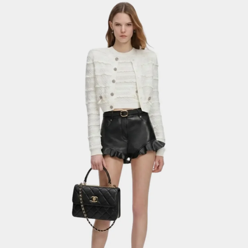 Alternative view of Chanel Flap Bag With Top Handle Bag With Gold Metal Black 25Cm A92236 Y60767 94305