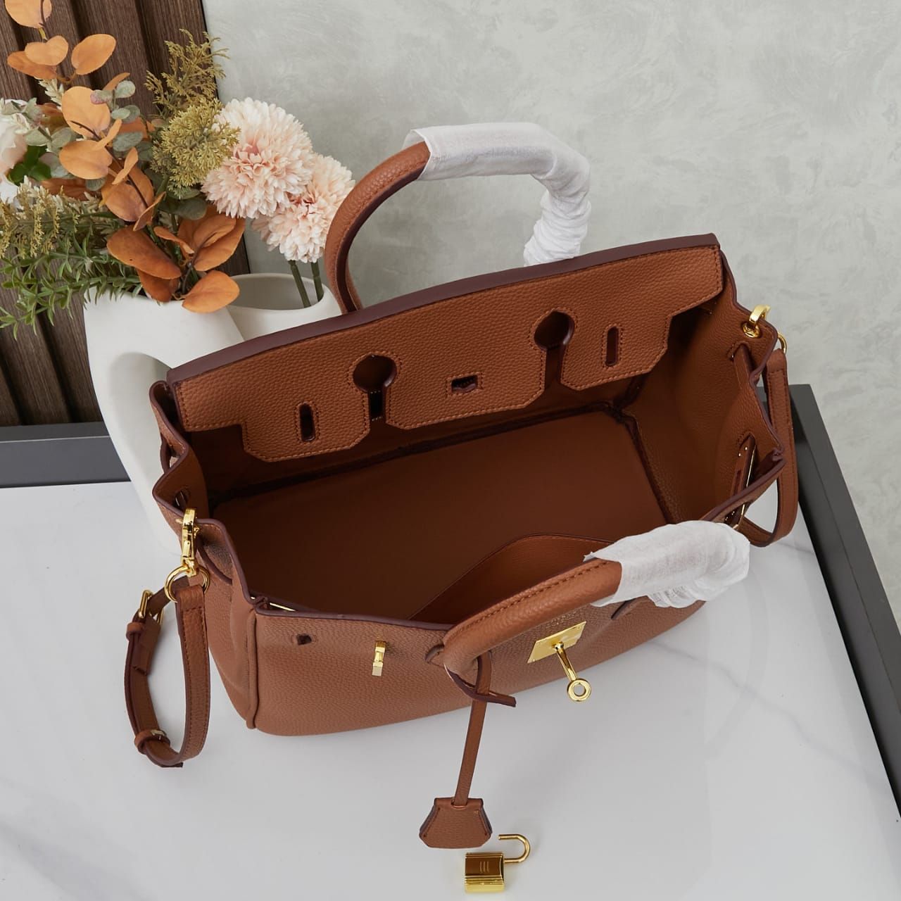 Hermes Birkin 25 Handbag Gold Brown 25Cm - Image 5