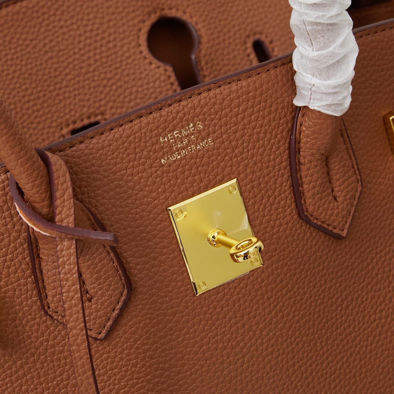 Hermes Birkin 25 Handbag Gold Brown 25Cm - Image 6