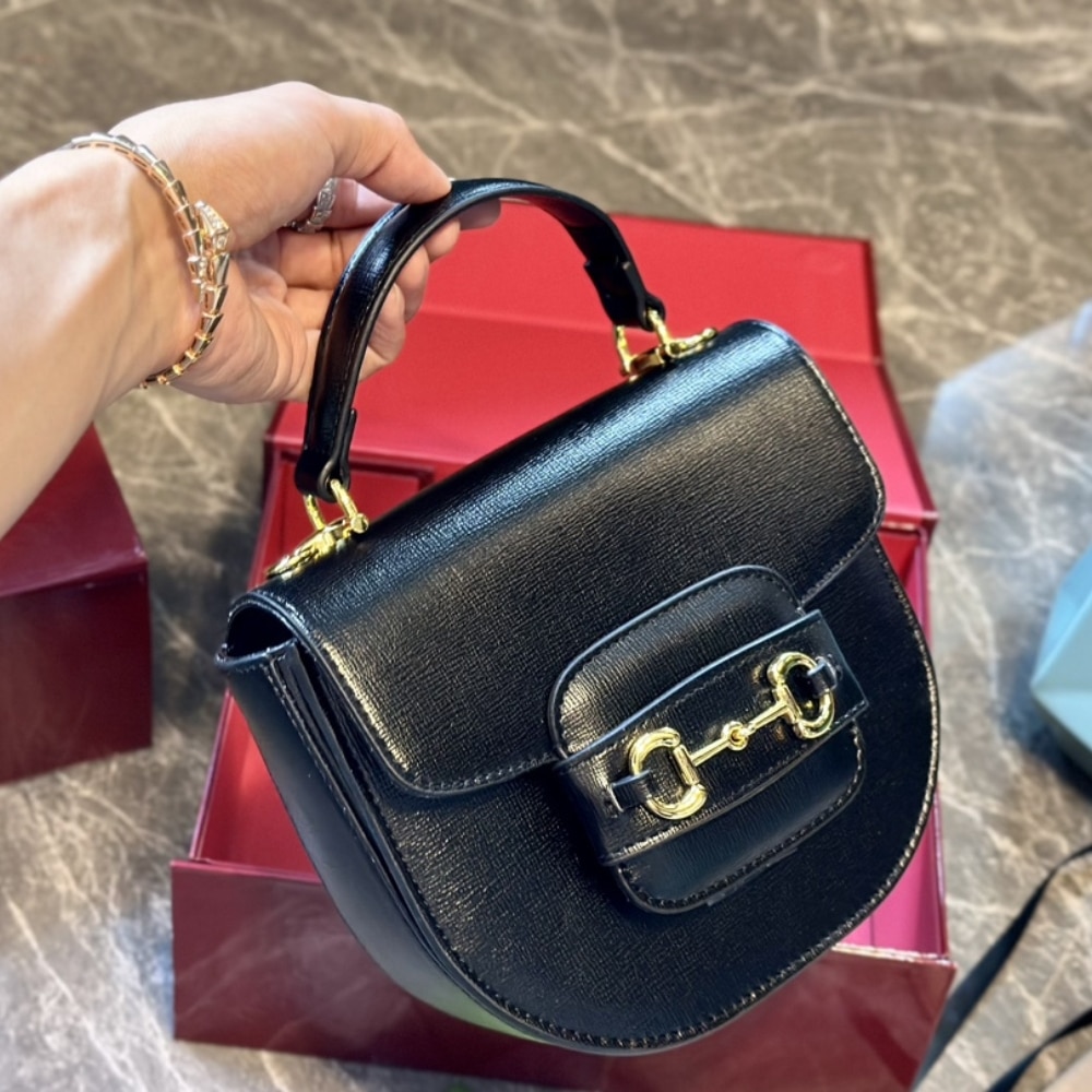 Alternative view of Gucci Horsebit 1955 Mini Top Handle Bag Black 14Cm 781387 1AAQD 1000