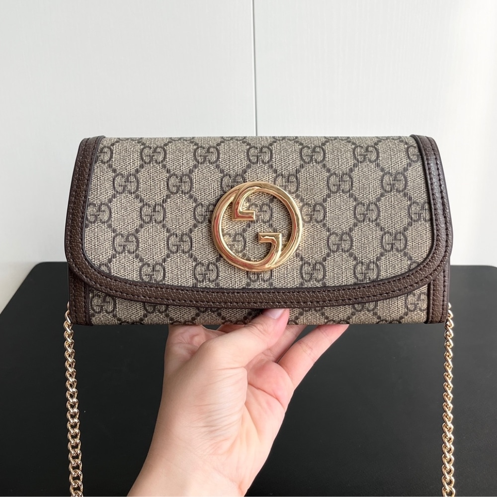 Alternative view of Gucci Blondie Continental Chain Wallet Beige ‎‎21Cm 725215 K9GSG 8358