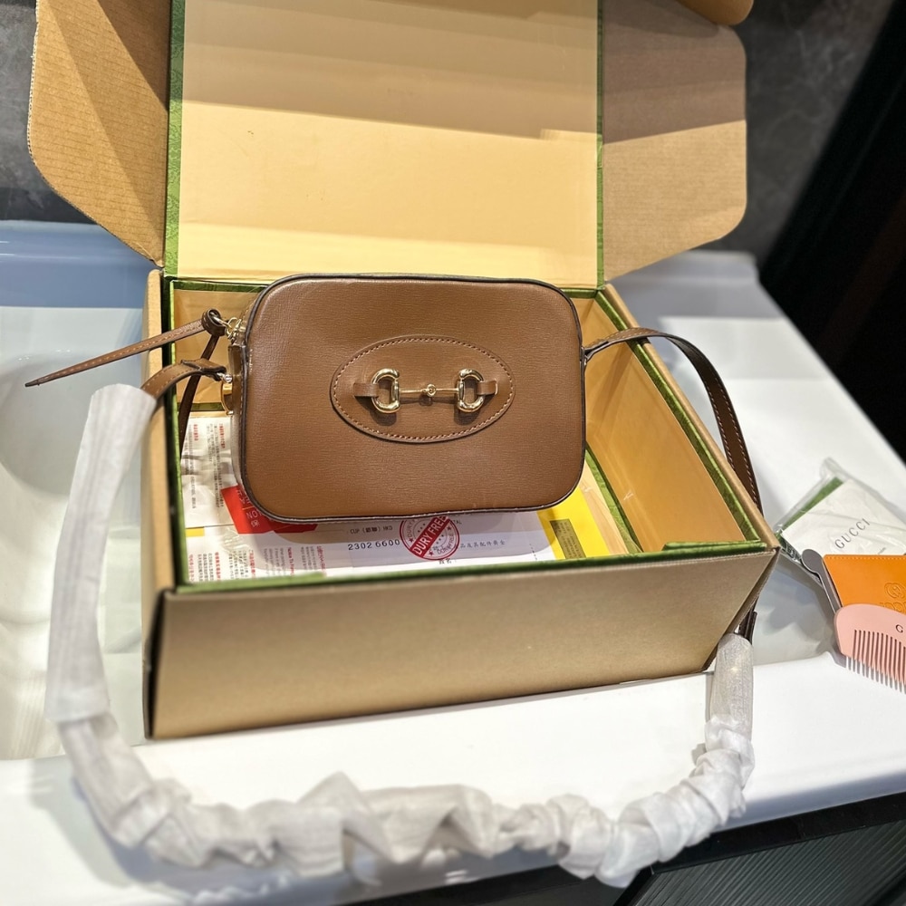 Alternative view of Gucci Horsebit 1955 Mini Shoulder Bag Brown 18Cm ‎760196 1AAQD 2361