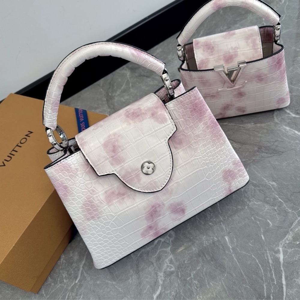 Alternative view of Louis Vuitton Capucines BB Bag Pink And White 27Cm