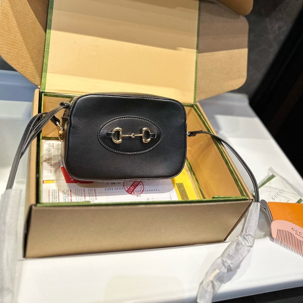 Alternative view of Gucci Horsebit 1955 Mini Shoulder Bag Black 18Cm ‎760196 1AAQD 1000