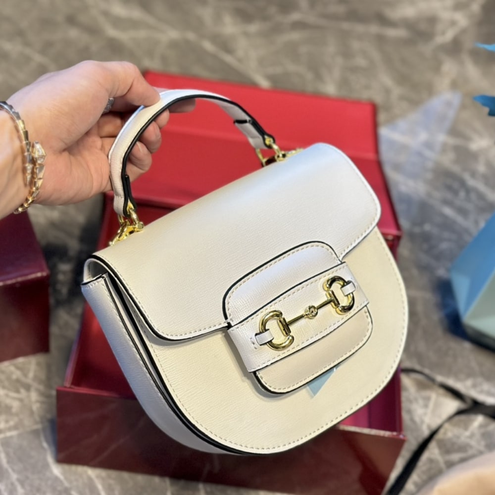 Alternative view of Gucci Horsebit 1955 Mini Top Handle Bag White 14Cm 781387 1AAQD 9022