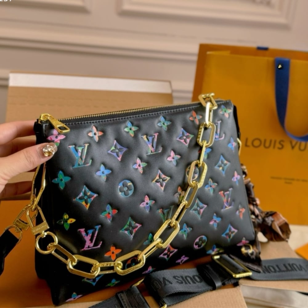 Alternative view of Louis Vuitton Coussin PM Bag Navy Blue 27Cm M21353