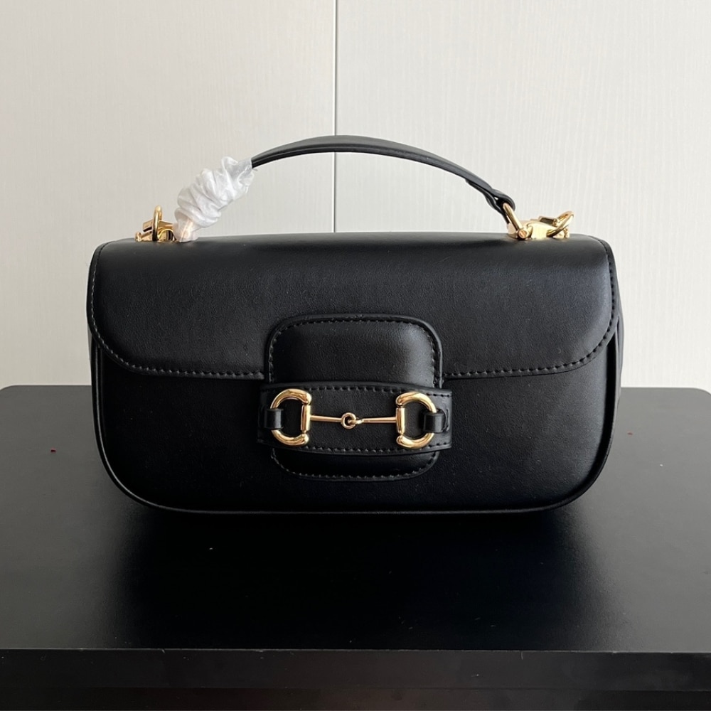 Alternative view of Gucci Horsebit 1955 Small Top Handle Bag Black 22Cm 815206 AAEFH 1000