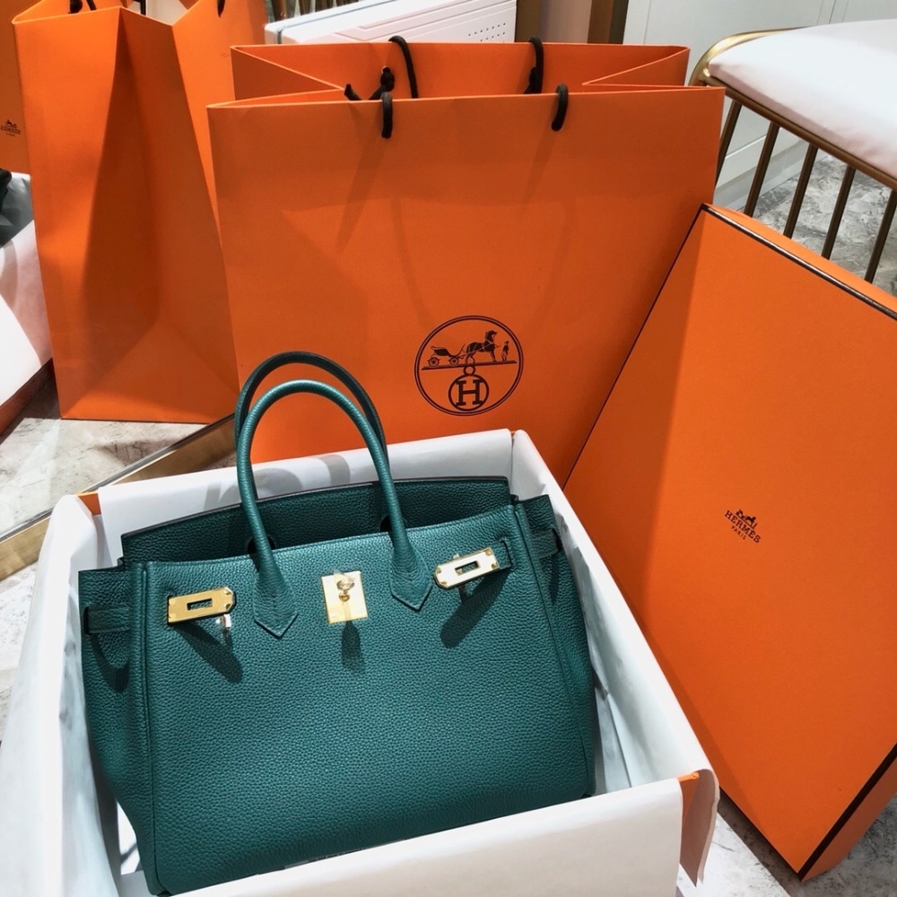 Alternative view of Hermes Birkin 25 Bag Togo Malachite 25Cm