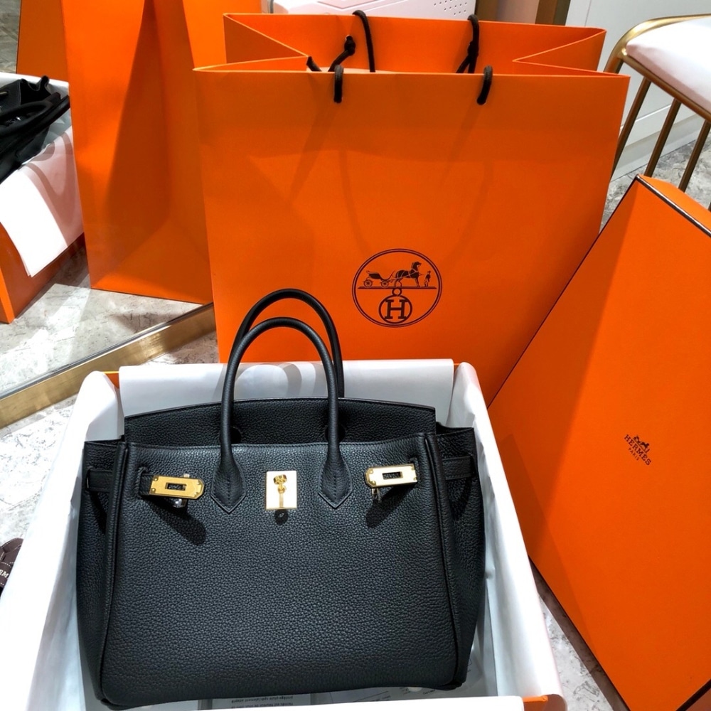 Alternative view of Hermes Birkin 25 Bag Togo Black 25Cm