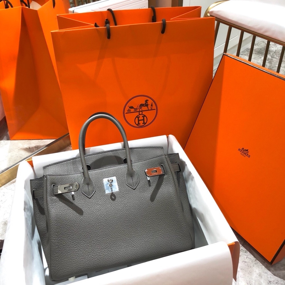 Alternative view of Hermes Birkin 25 Togo Gris Meyer 25Cm
