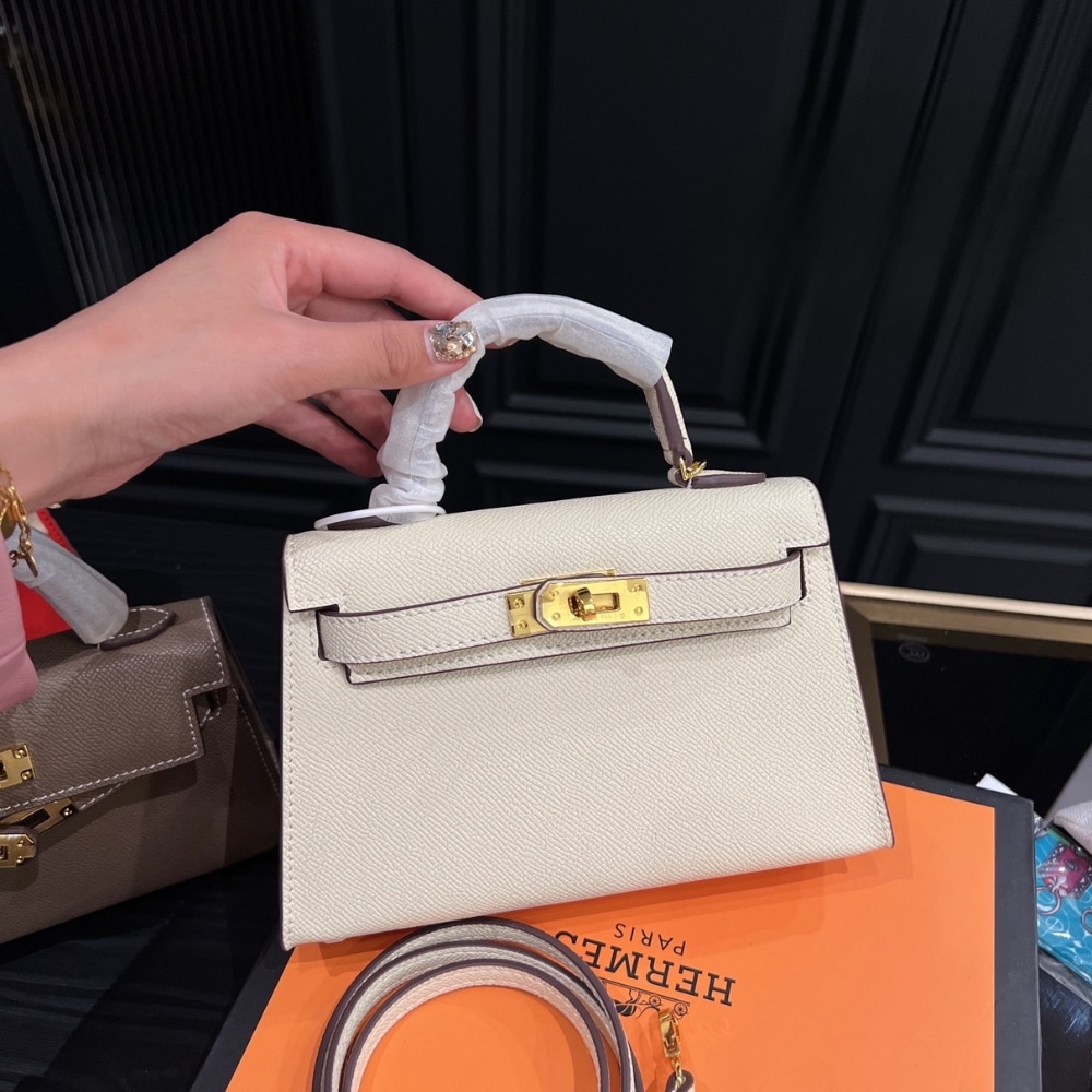 Alternative view of Hermes Kelly Mini Epsom Handbag Craie 20Cm