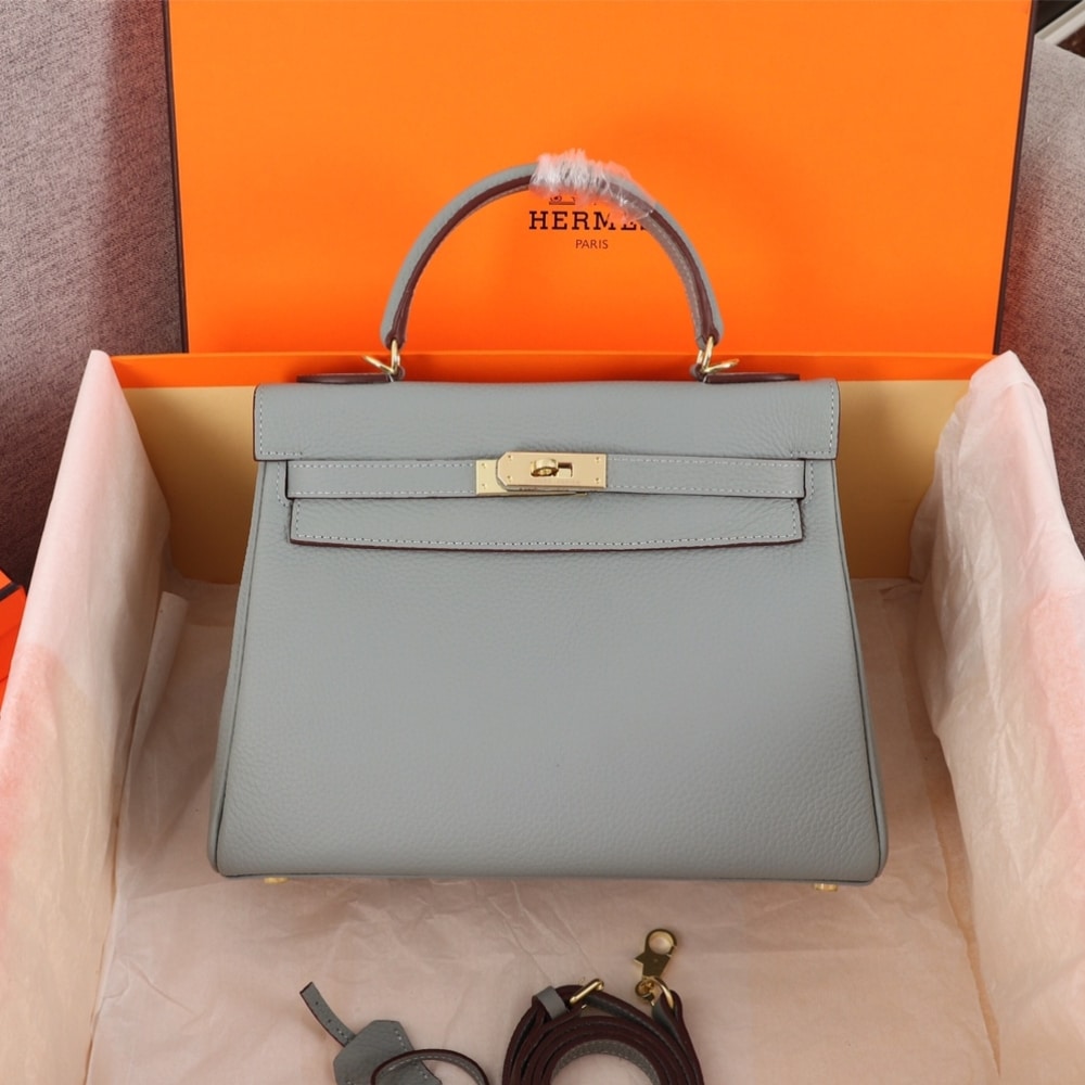 Alternative view of Hermes Kelly 25 Togo Handbag Gris Mouette 25Cm