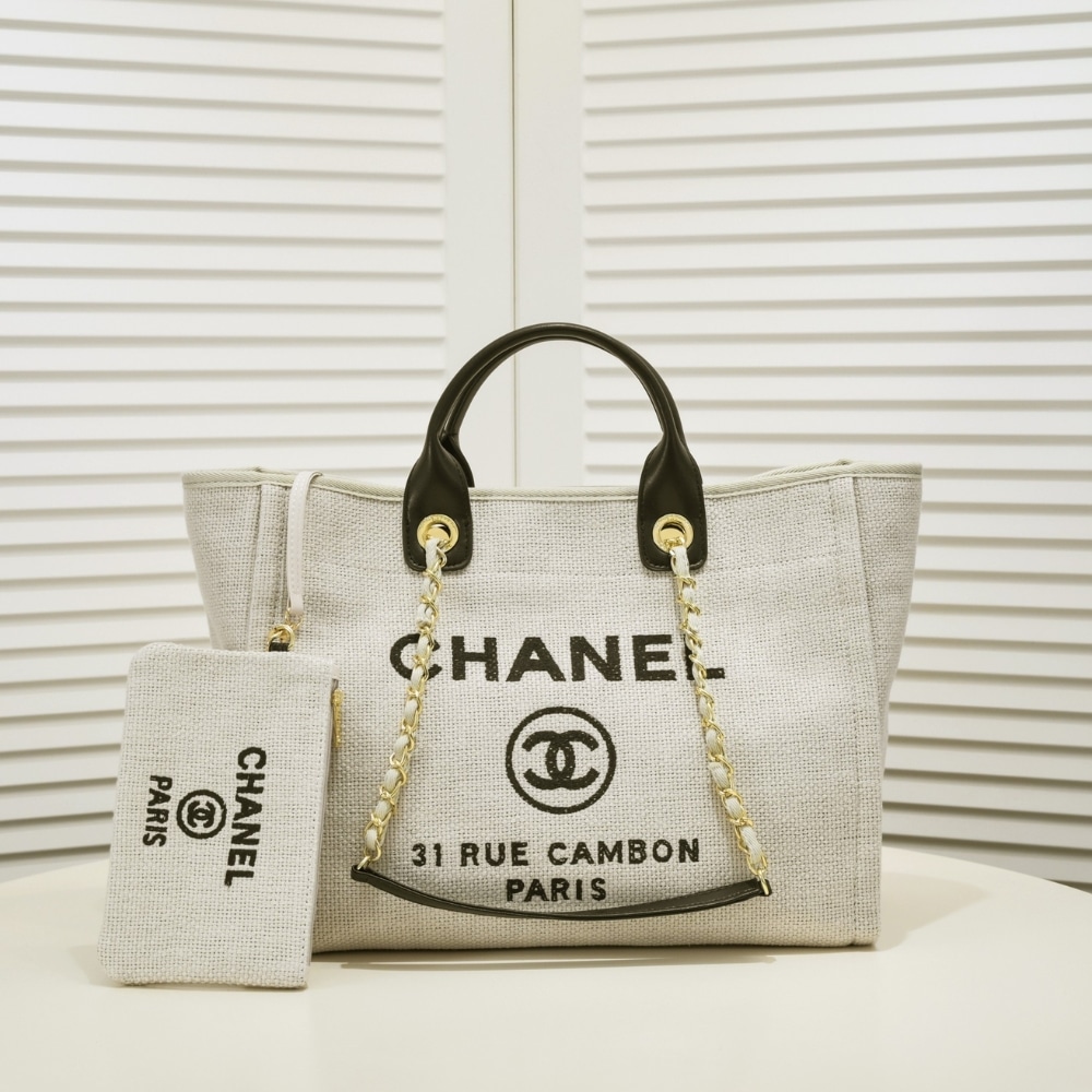 Alternative view of Chanel Deauville Large Tote Shopping Bag 37Cm