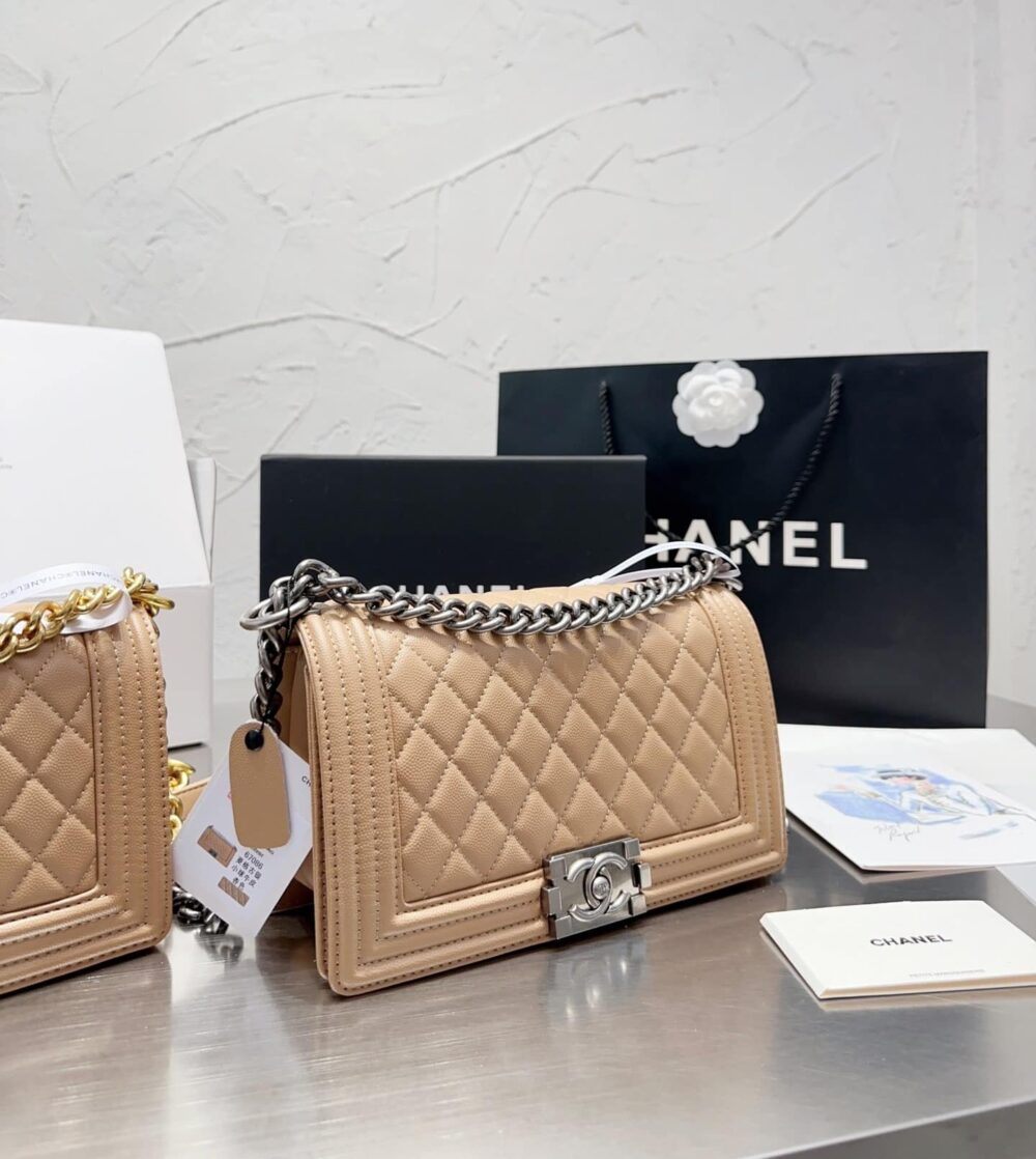 Alternative view of Chanel Boy Chanel Handbag Nude 25Cm
