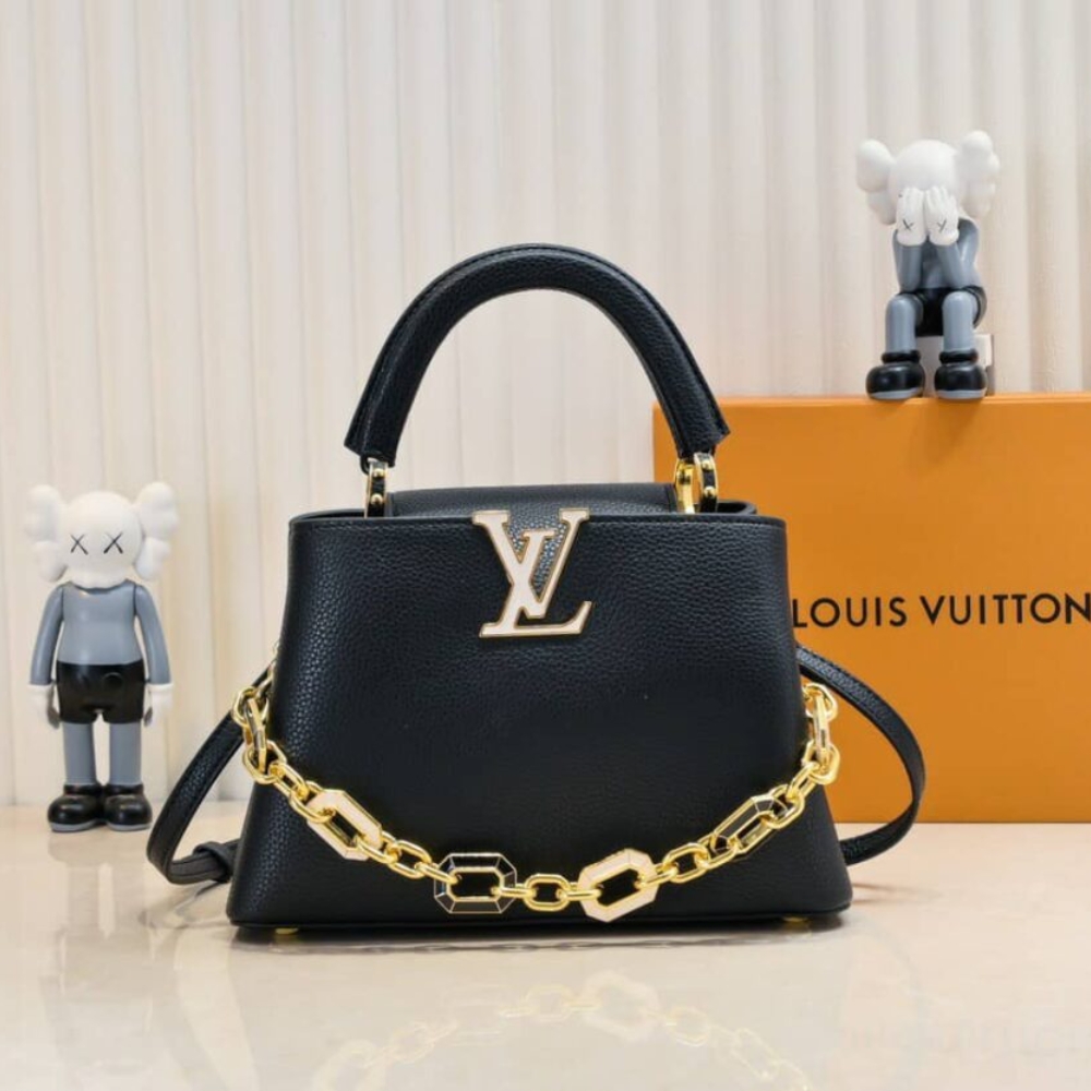Alternative view of Louis Vuitton Capucines BB Bag With Charm Black 27Cm