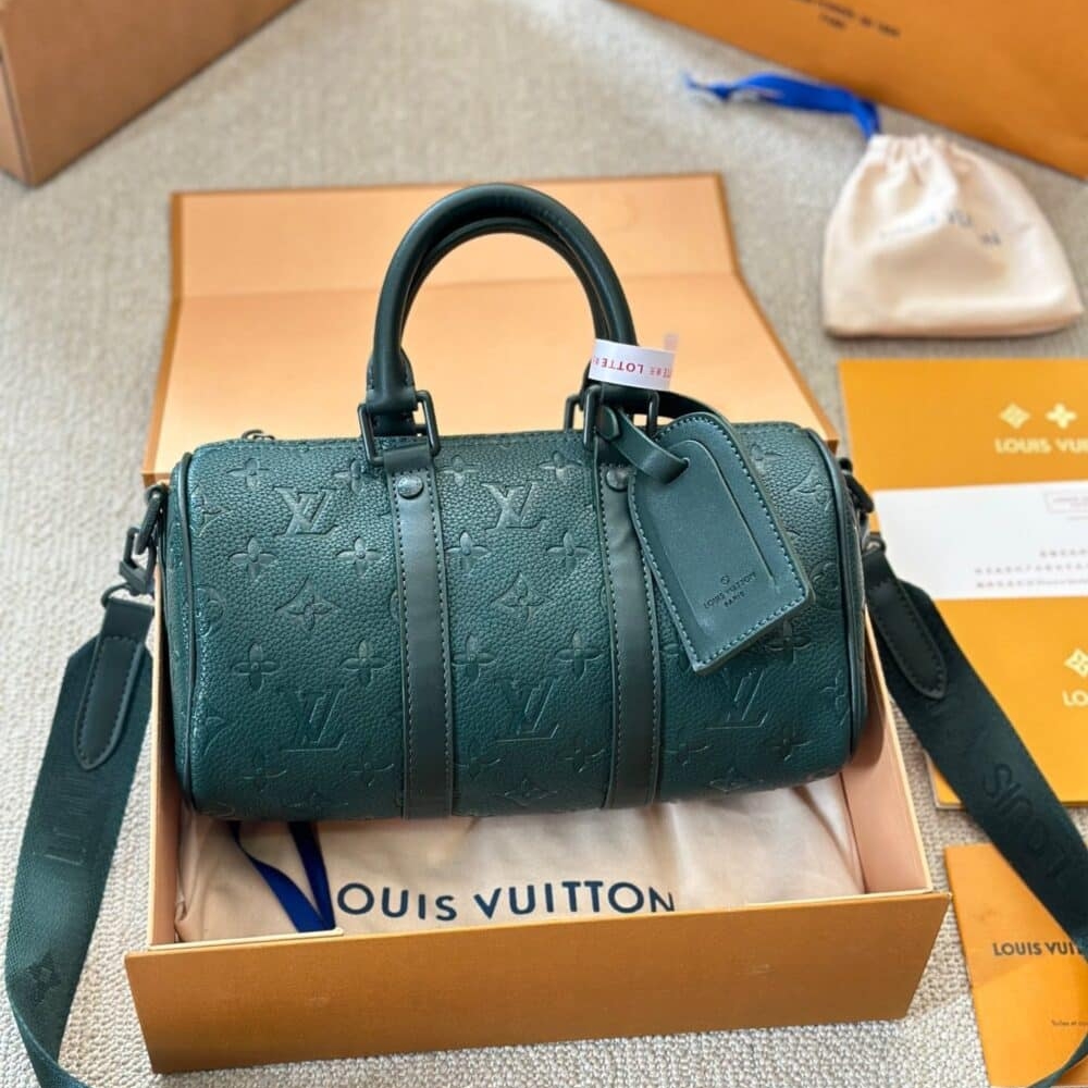 Alternative view of Louis Vuitton Keepall Bandoulière Dark Green 25Cm M24432