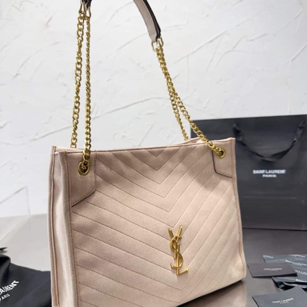 Alternative view of Saint Laurent Medium Niki Shopping Bag Beige 33Cm