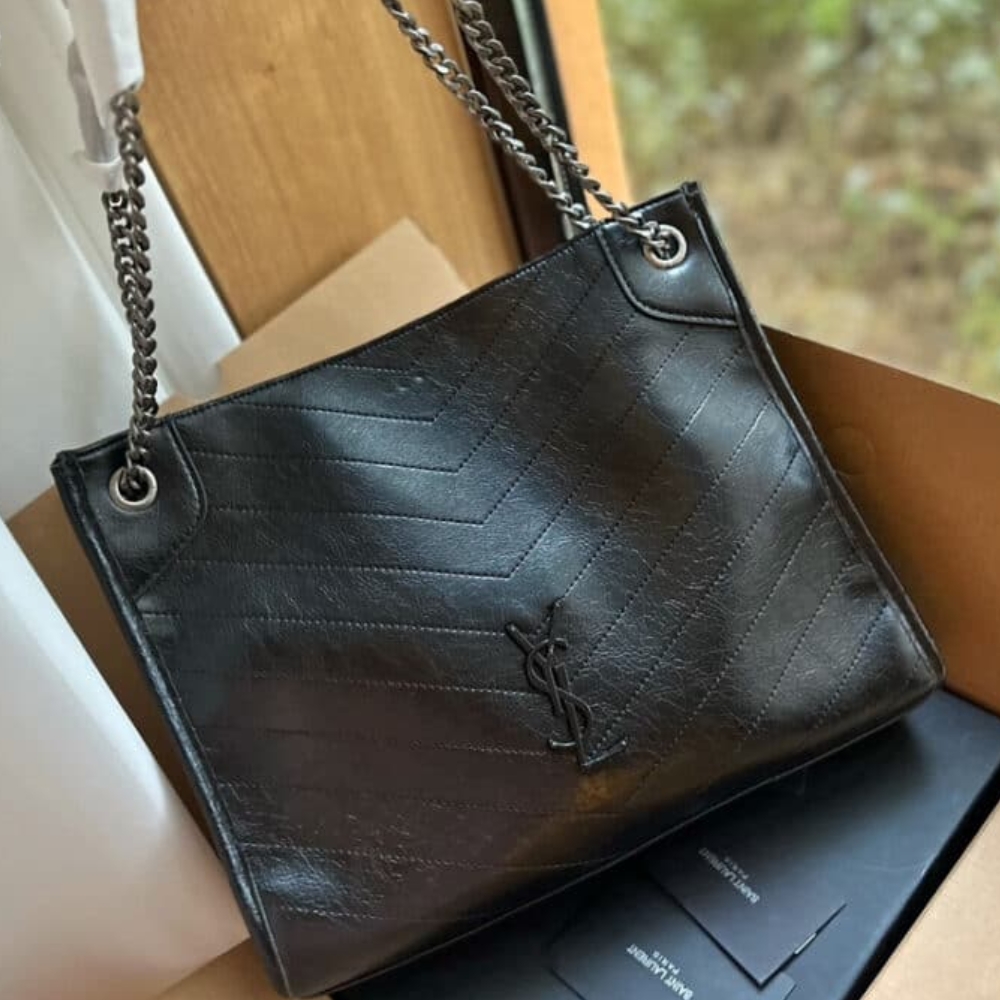 Alternative view of Saint Laurent Medium Niki Shopping Bag Black 33Cm