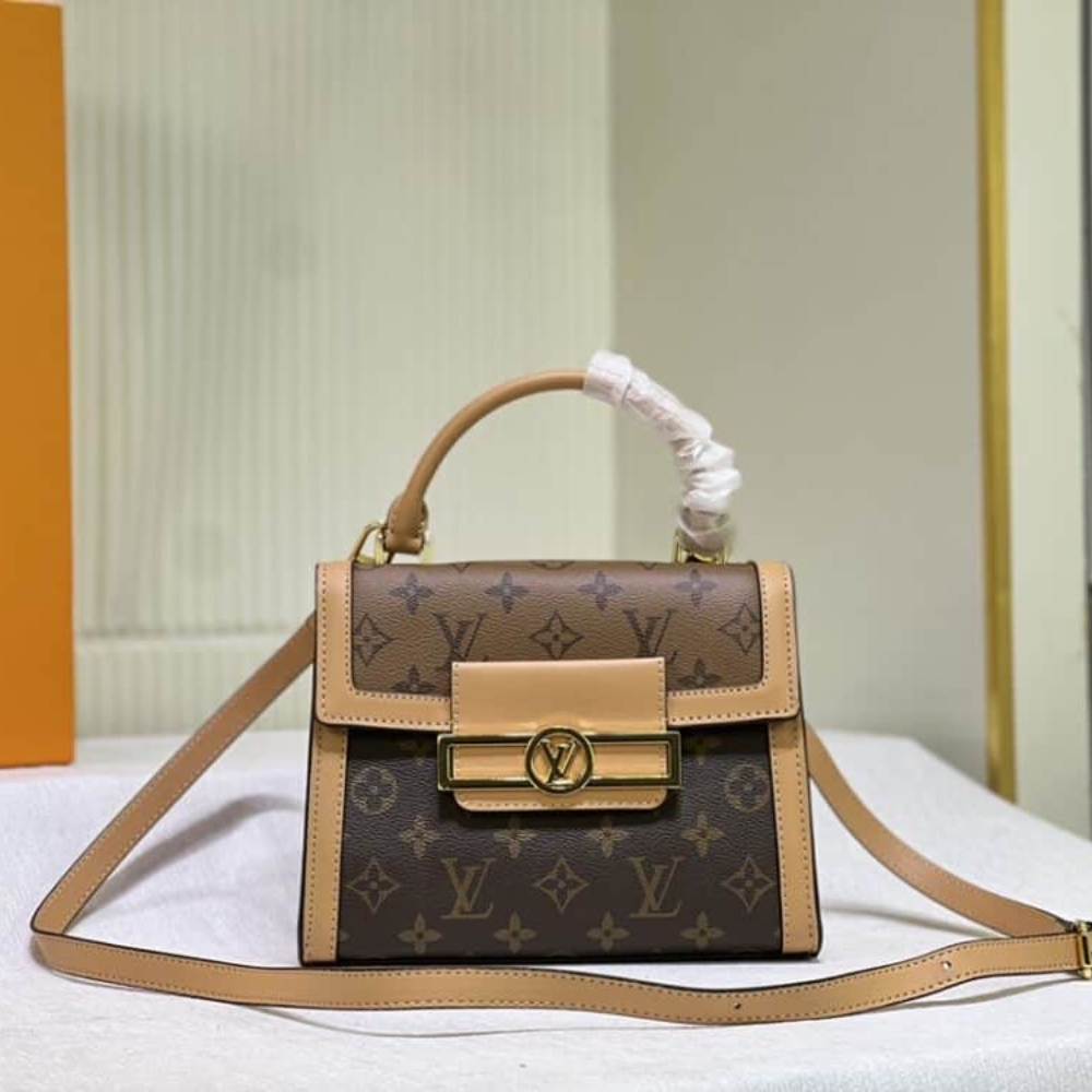 Alternative view of Louis Vuitton Dauphine Capitale Bag Brown 21Cm M46751