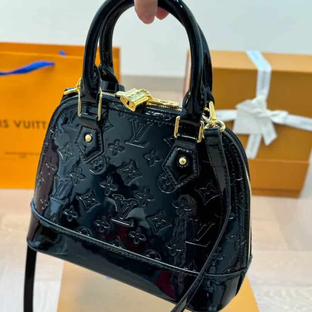 Alternative view of Louis Vuitton Alma BB Monogram Vernis Leather Black 25Cm