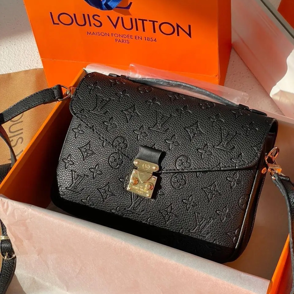 Alternative view of Louis Vuitton Pochette Métis Monogram Empreinte Black 25Cm M41487