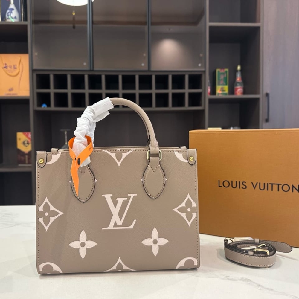 Alternative view of Louis Vuitton Onthego PM Monogram Empreinte Beige 25Cm M45779