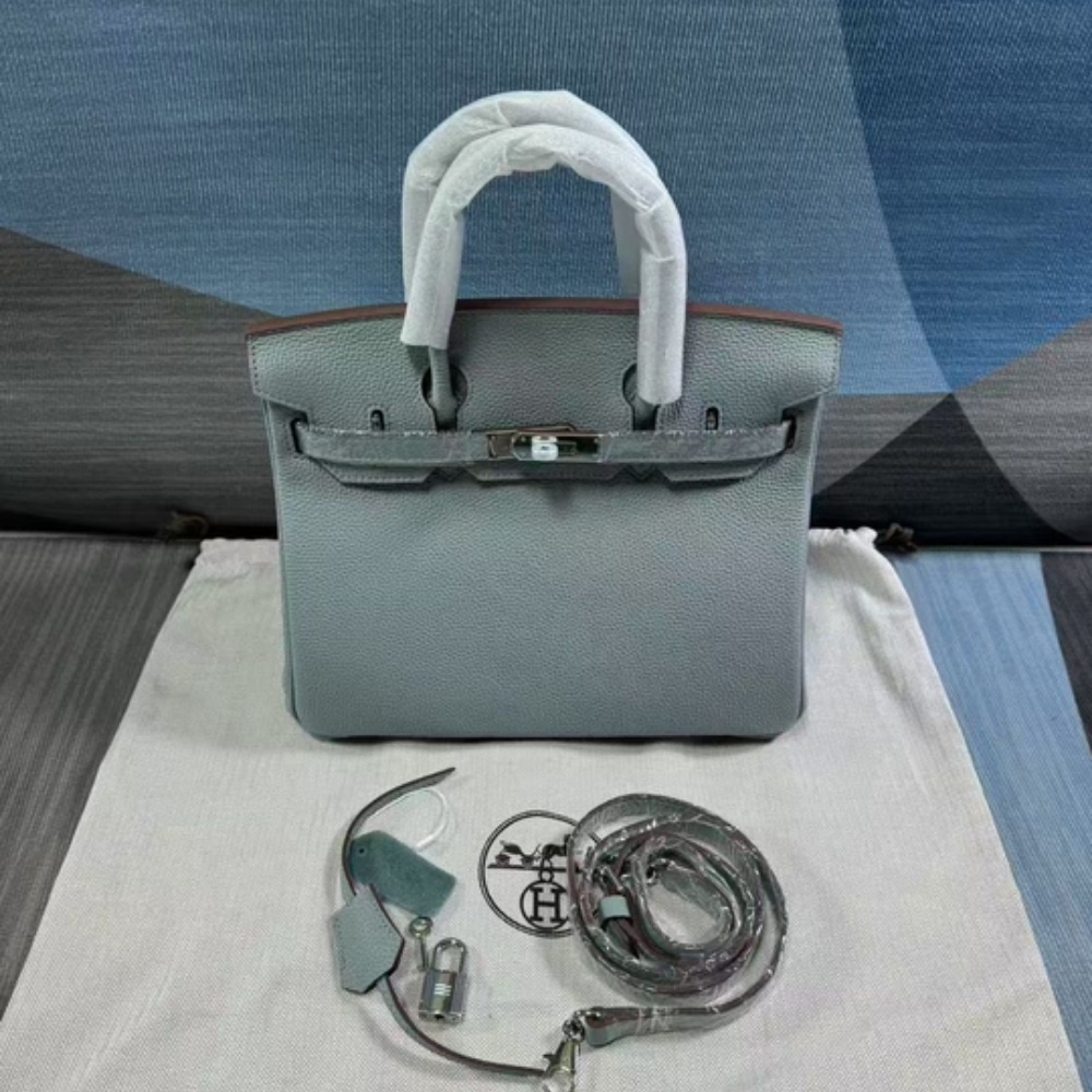 Alternative view of Hermes Birkin 30 Bag Epsom Silver Hardware Blue 30Cm