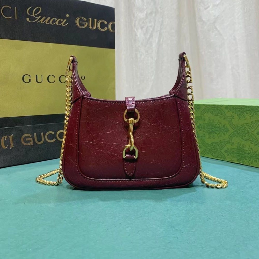 Alternative view of Gucci Jackie Notte Mini Bag Rosso Ancora Red 19Cm 782889 0P50G 6207