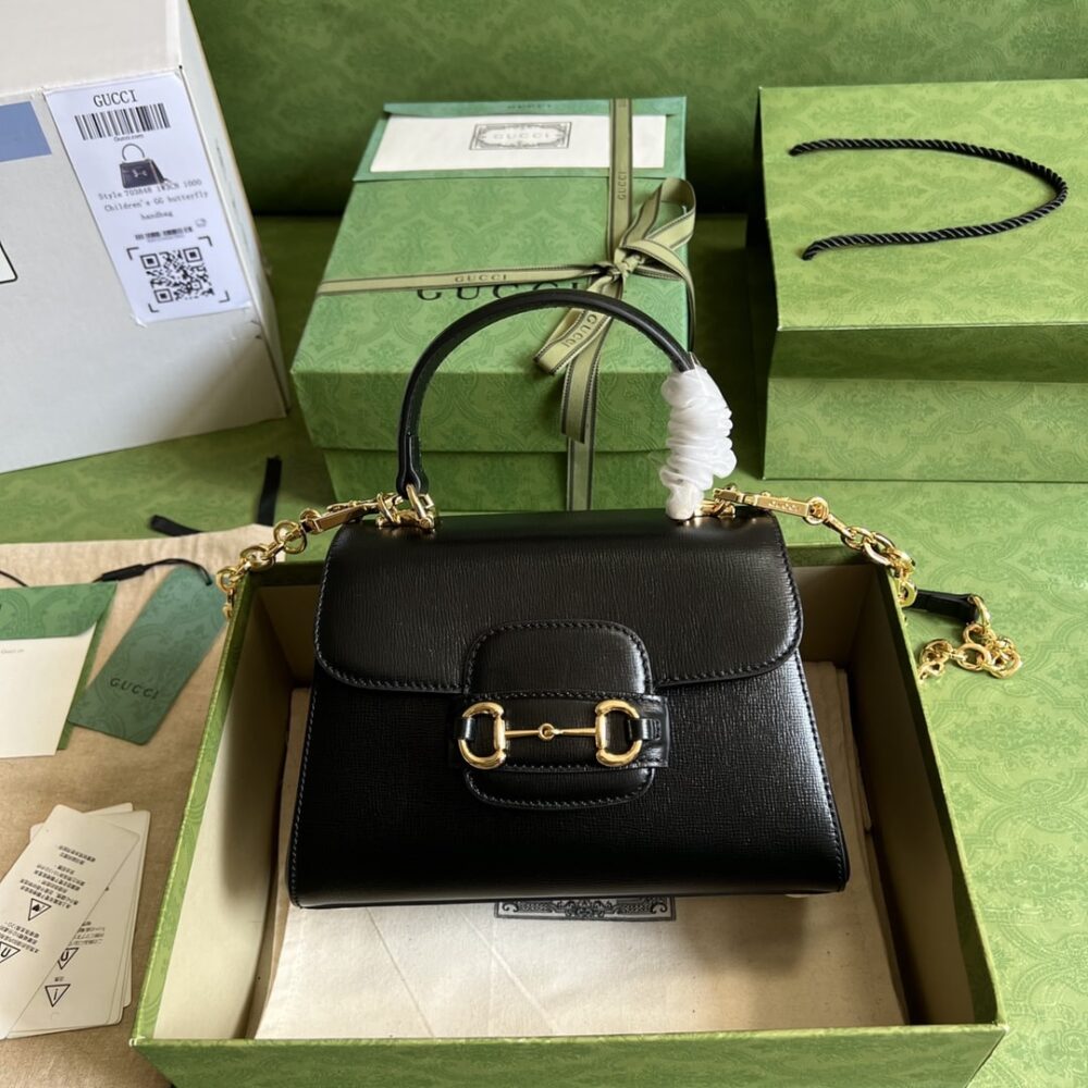 Alternative view of Gucci Horsebit 1955 Mini Bag Black 22Cm 703848 AAA7G 1000
