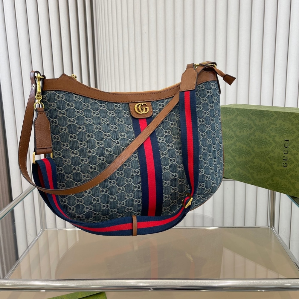 Alternative view of Gucci Ophidia Small Shoulder Bag Blue Denim 42Cm