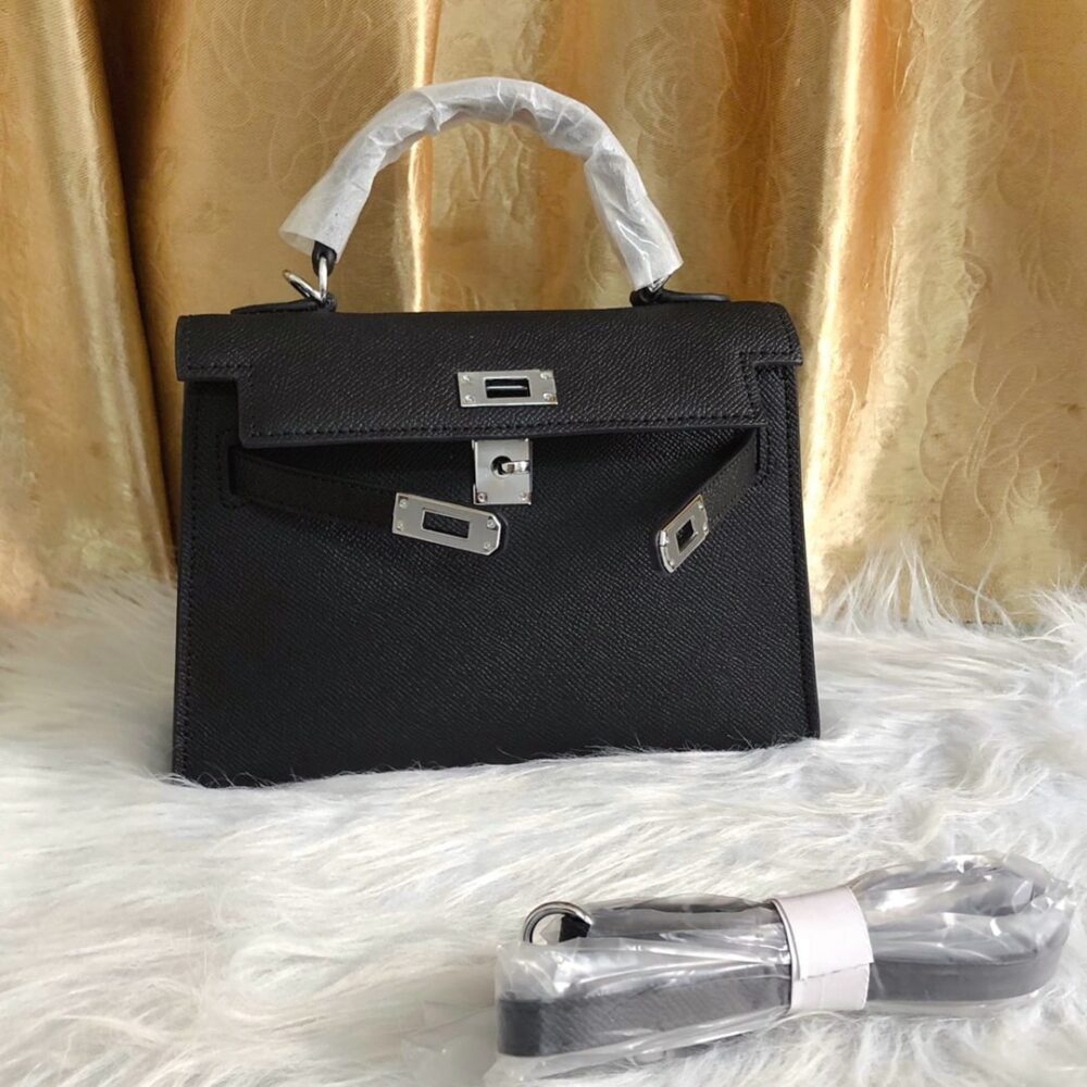 Alternative view of Hermes Kelly Mini Epsom Handbag Black 22Cm