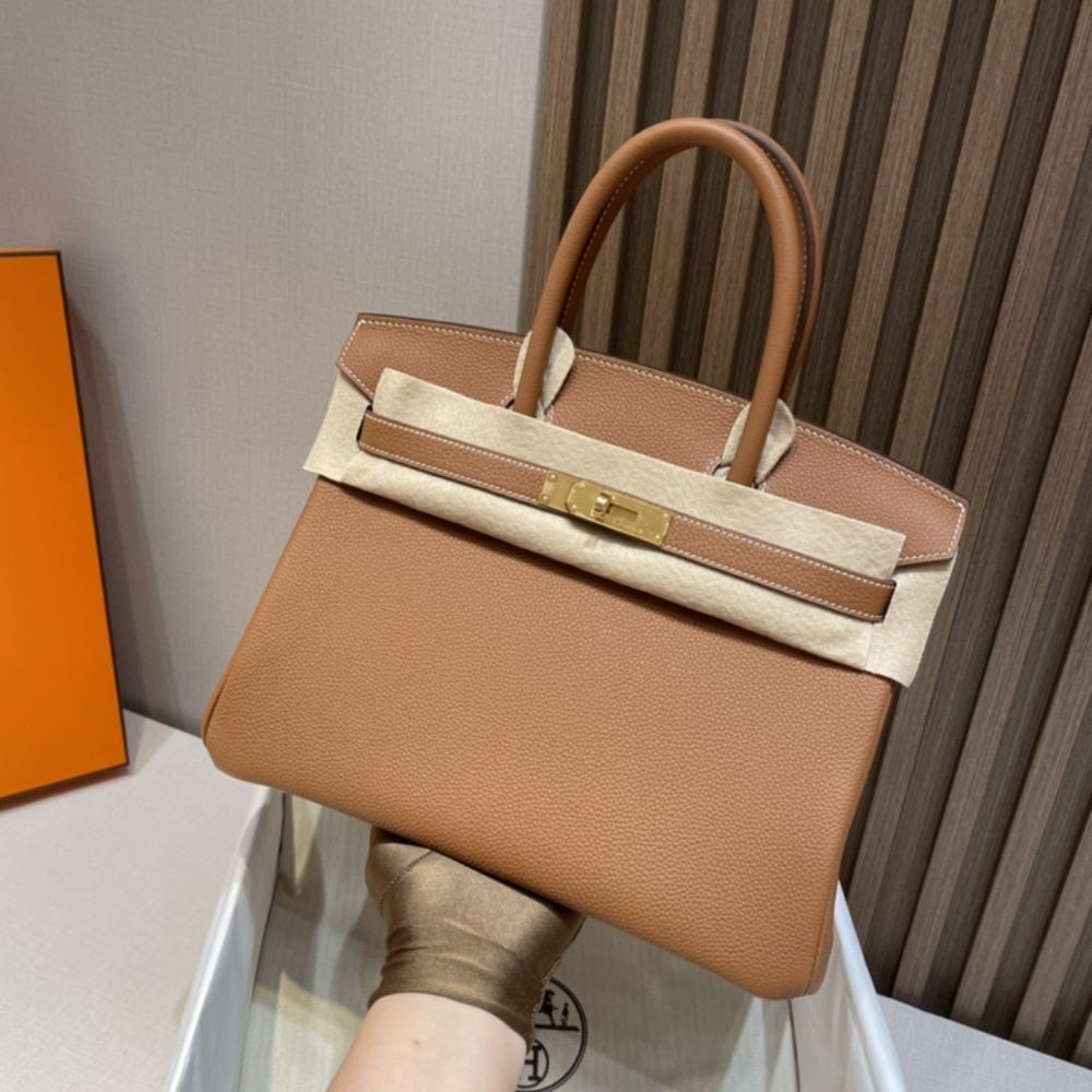 Alternative view of Hermès Birkin 30 Brown Gold Hardware