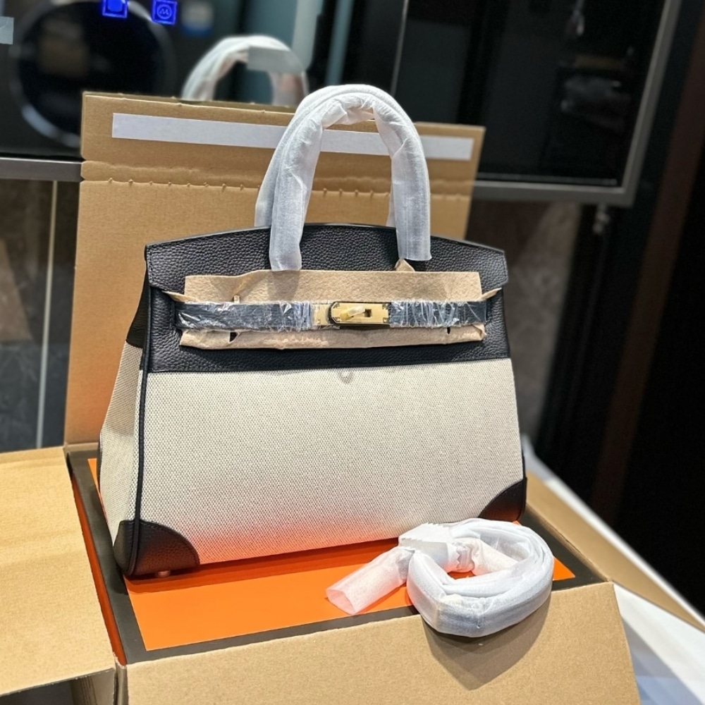Alternative view of Hermes Birkin 25 Toile H Black 25Cm