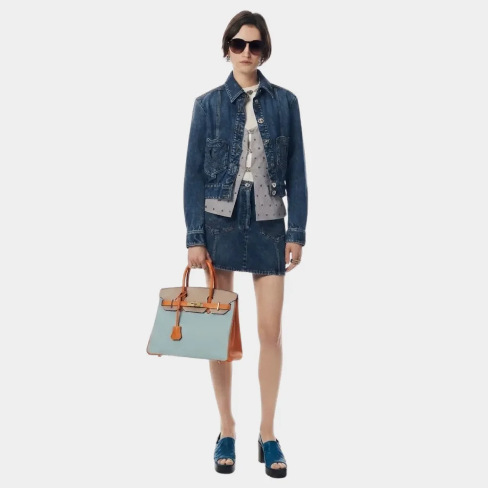 Alternative view of Hermes Birkin Mini Gold Hardware Epsom Multicolor 20Cm