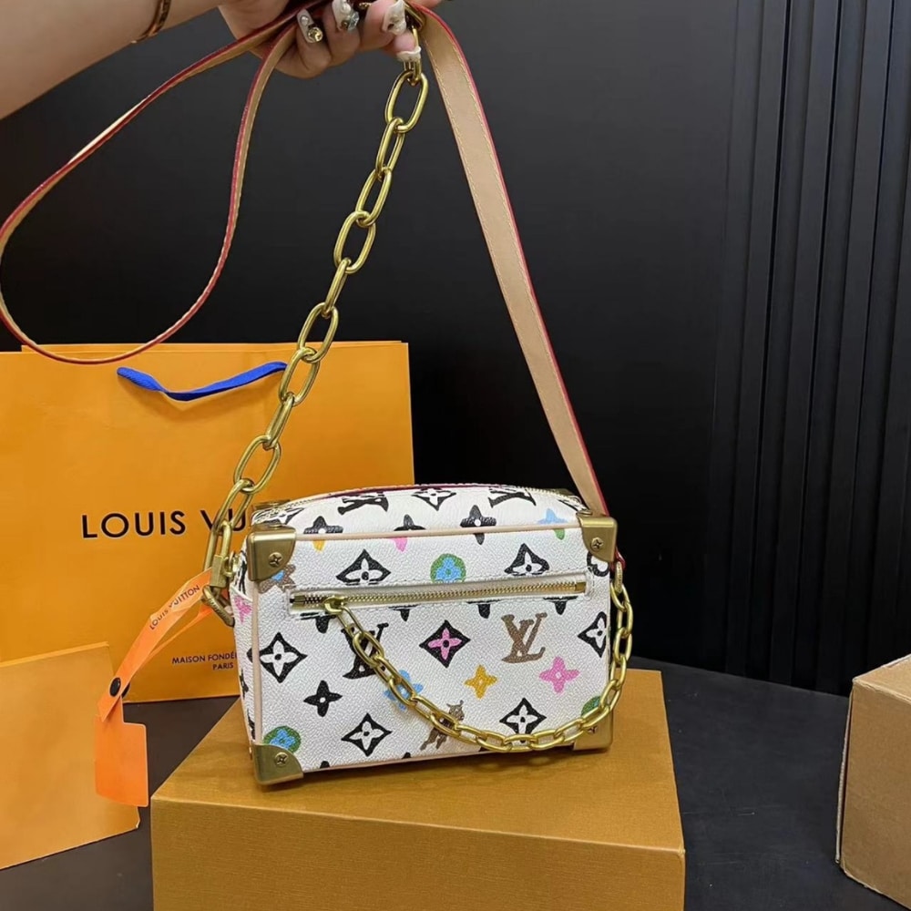 Alternative view of Louis Vuitton Mini Soft Trunk Monogram Craggy Coated Canvas Vanilla 18Cm M25132