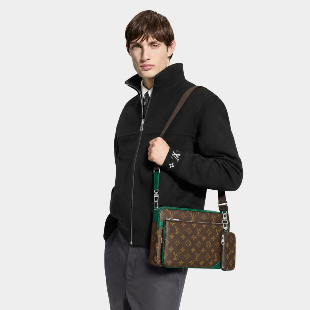 Alternative view of Louis Vuitton Trio Messenger Bag Green 25Cm M12766
