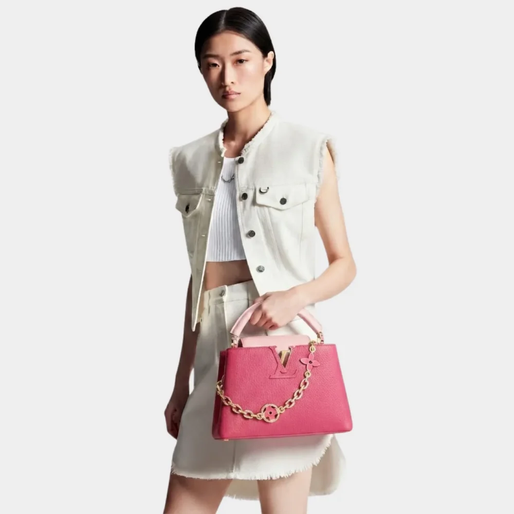 Alternative view of Louis Vuitton Capucines Dark Pink 27Cm M20845