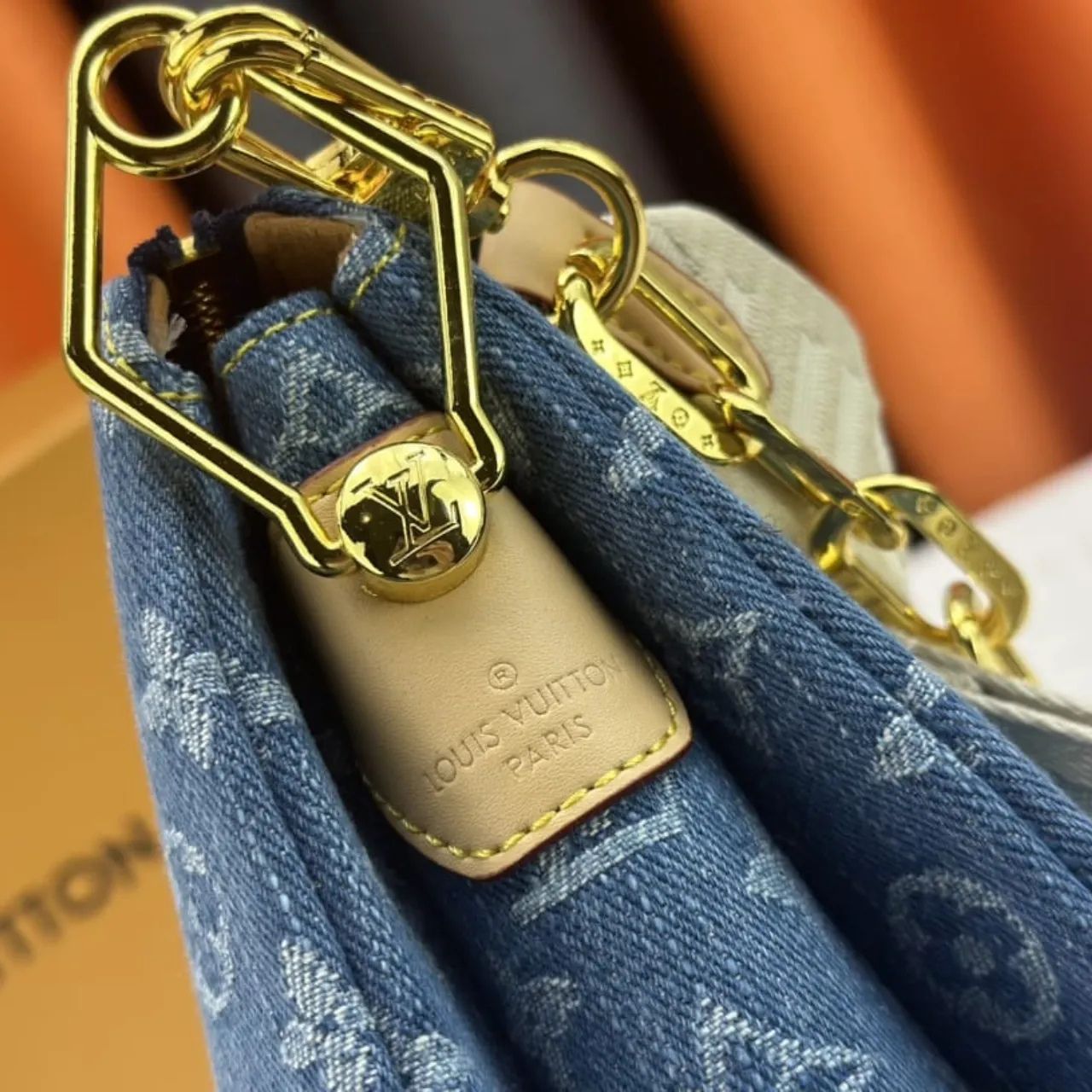 Louis Vuitton Coussin PM Bag Denim Blue 26Cm M24564 - Image 3