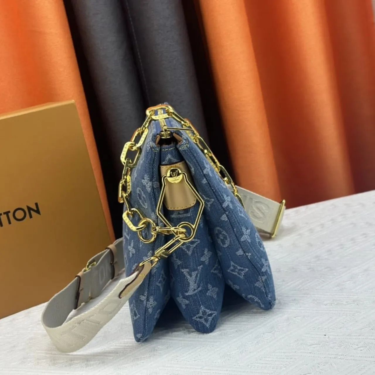 Louis Vuitton Coussin PM Bag Denim Blue 26Cm M24564 - Image 6